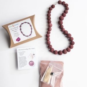 Do-it-yourself Rose Bead Necklace, Eco-friendly jewelry